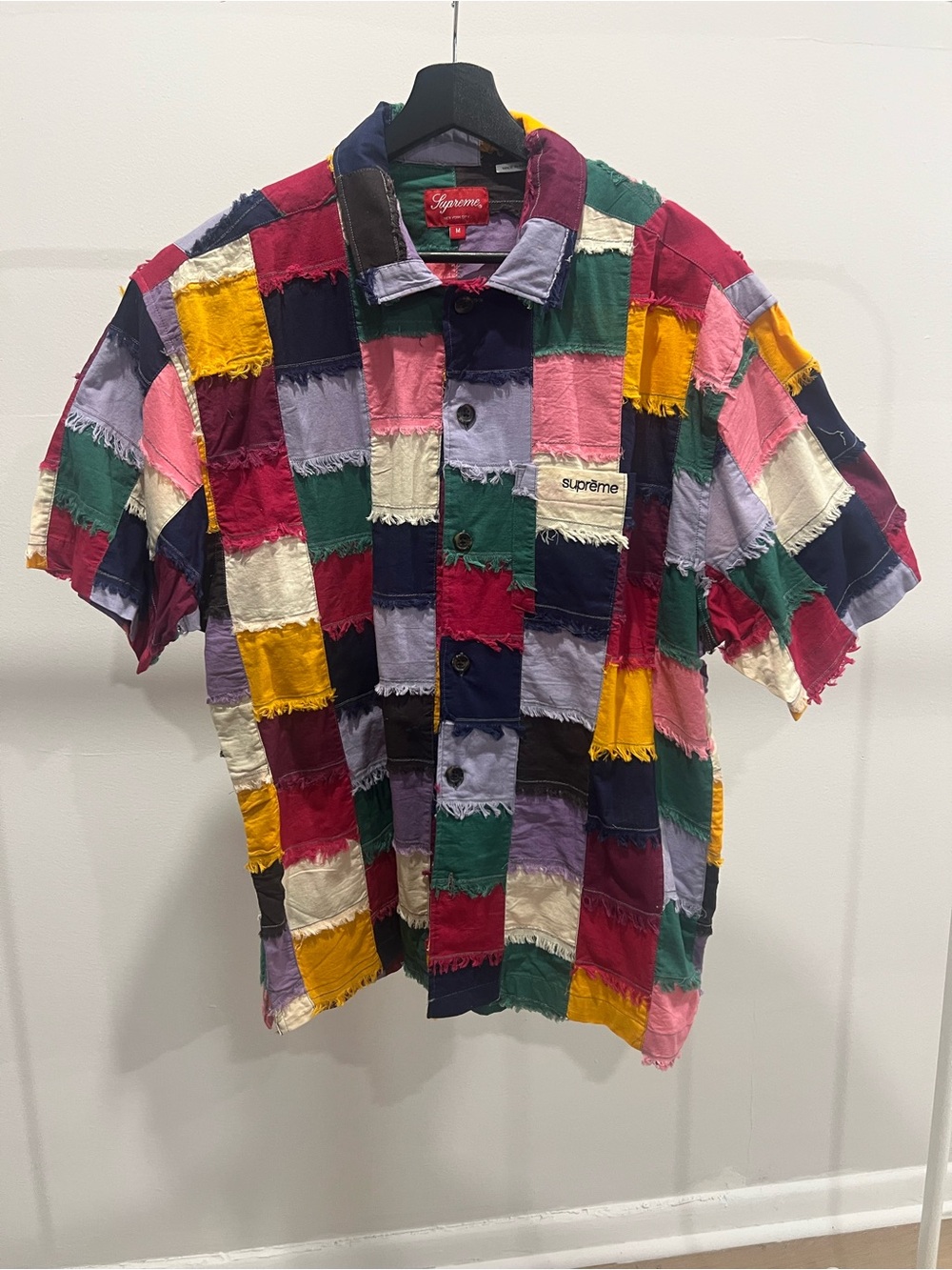 Supreme Multicolor Patchwork Short Sleeve Button-Up Shirt S/S23